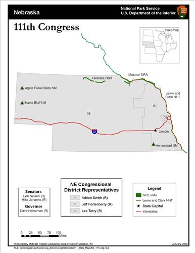 111th Congressional District Maps for Midwest Region States