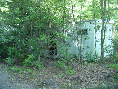 Trailer Restroom and proposed Comfort Station at Carl Sandburg Home National Historic Site in May 2006