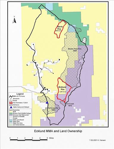 Ecklund Complex at Dinosaur National Monument - Wildland Fires, September 2001