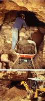 Photographs of mitigation work at the Jomac Mine, Glen Canyon National Recreation Area.  