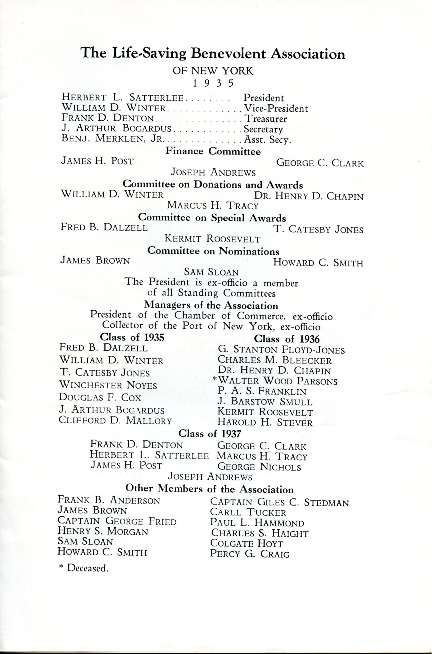 Booklet, Life-Saving Benevolent Association, 1934 p.4.tif