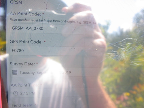 GRSM Accuracy Assessment. Plot Code: GRSM_AA_0780_1