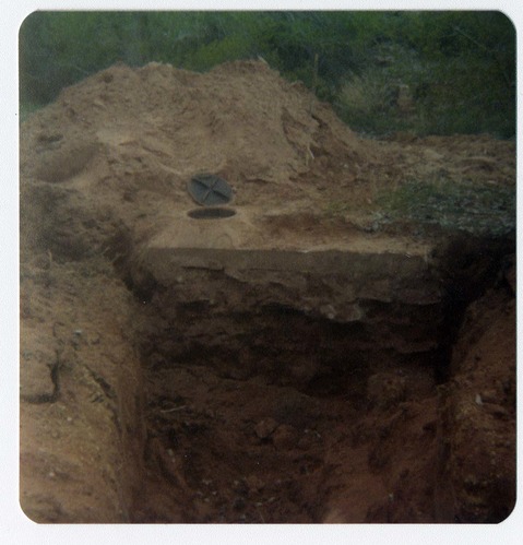 The Springdale water pipeline during construction.