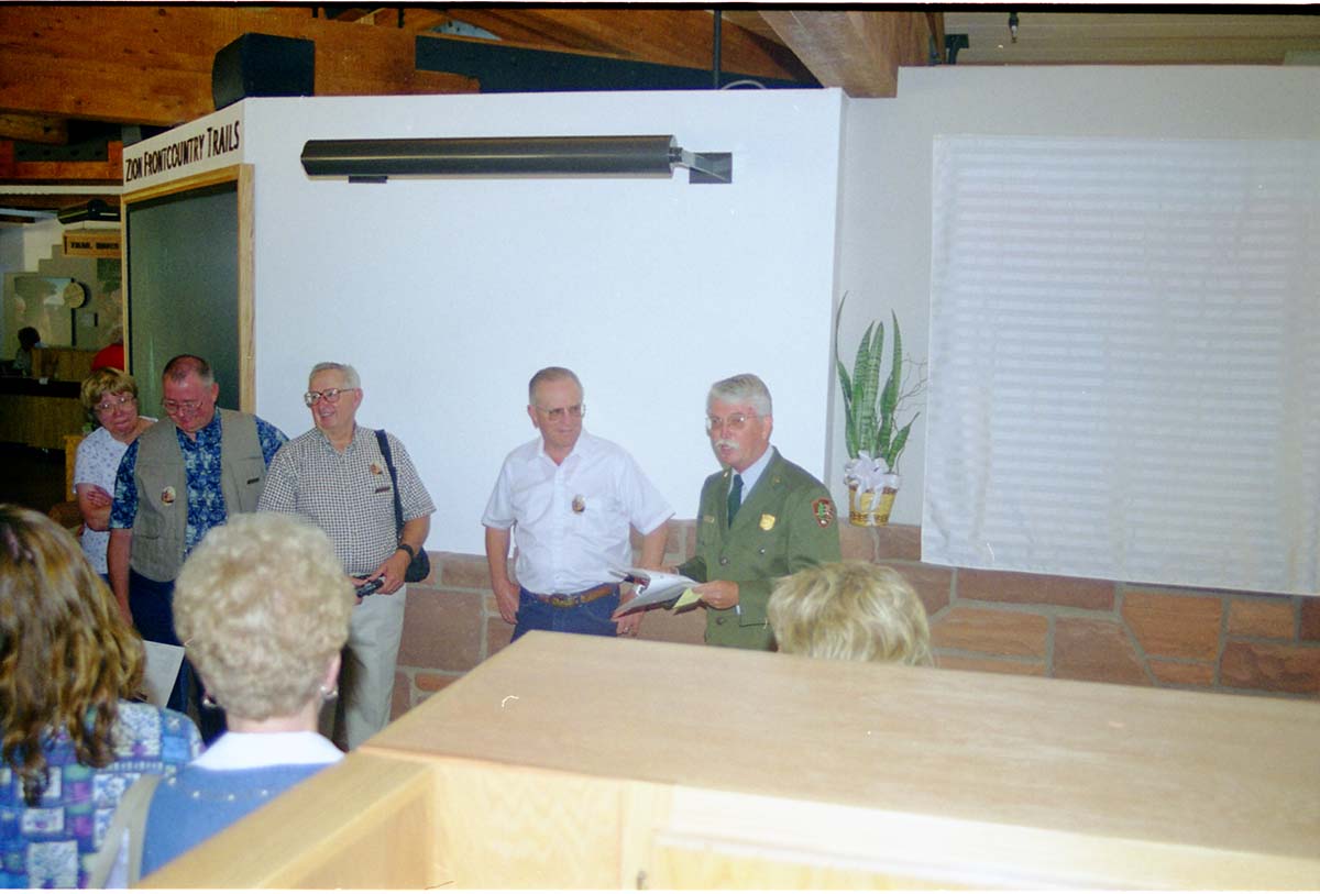 Color Photos of the opening celebration for the new visitor center - Same day as the official shuttle launch.