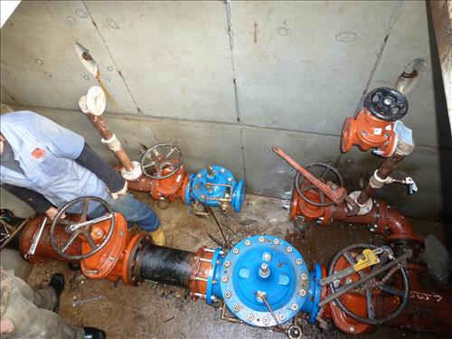 Modify water distribution system to address water hammer at Prince William Forest Park in January 2012