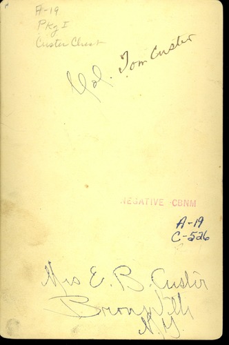 Captain Thomas Ward Custer in Dress Uniform with Medals of Honor