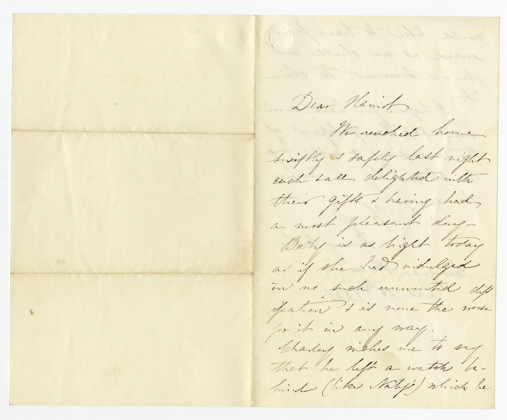 Manuscript letter