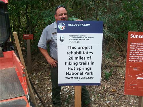 Rehab 20 Miles of Park Trails at Hot Springs National Park in March 2010