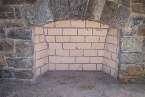 stabilization of Historic Stone and Brick Chimneys in Cabin Camp 1 at Prince William Forest Park in September 2012