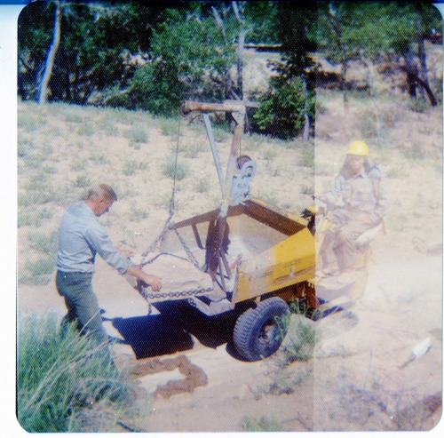 NPS personnel working on trail in Zion.