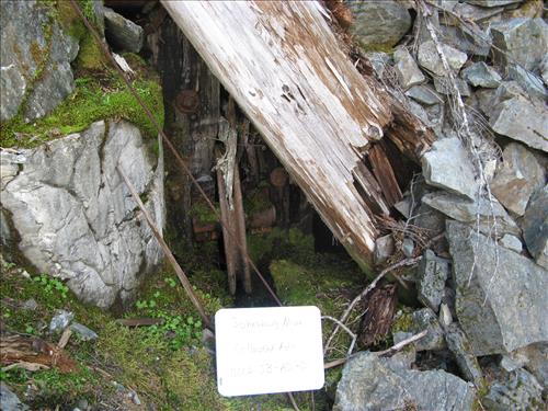 NOCA-Johnsburg Mine site, feature AD-01 - AML assessment, North Cascades NP, Aug 2011