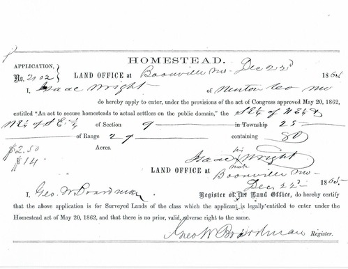 Scanned image of form. See description for text.