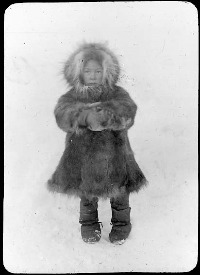 Eskimo Child in winter coat