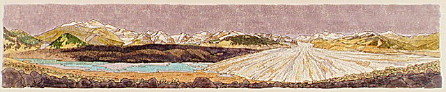 Glacial retreat in the Rocky Mountains.