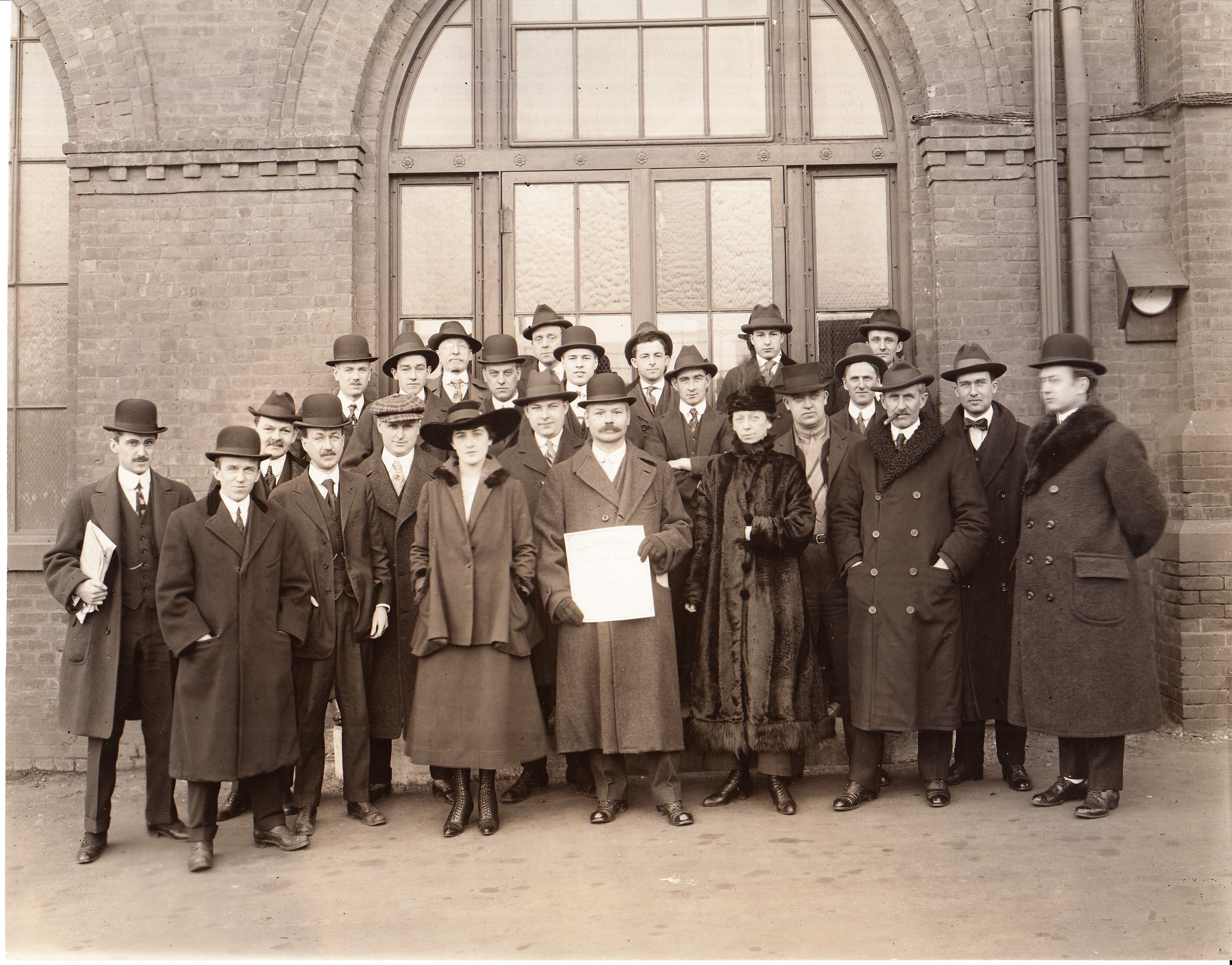 Prize winners in suggestion competition, Charles Edison, second from right.
