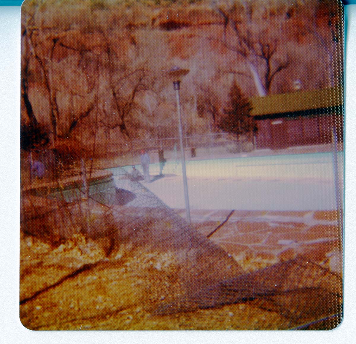 Pool and bathhouse at Zion Lodge.