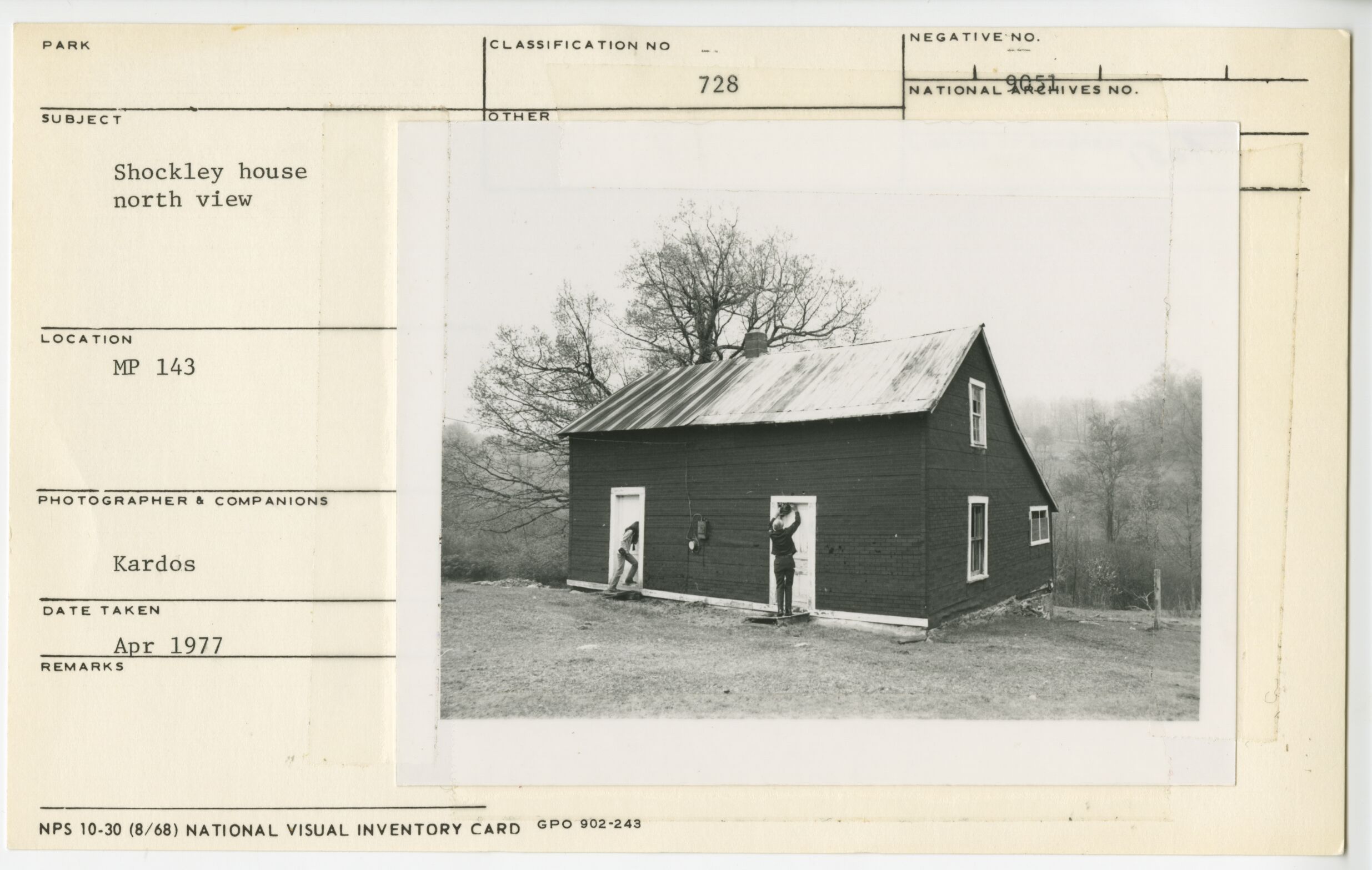 Shockley House, showing north view
