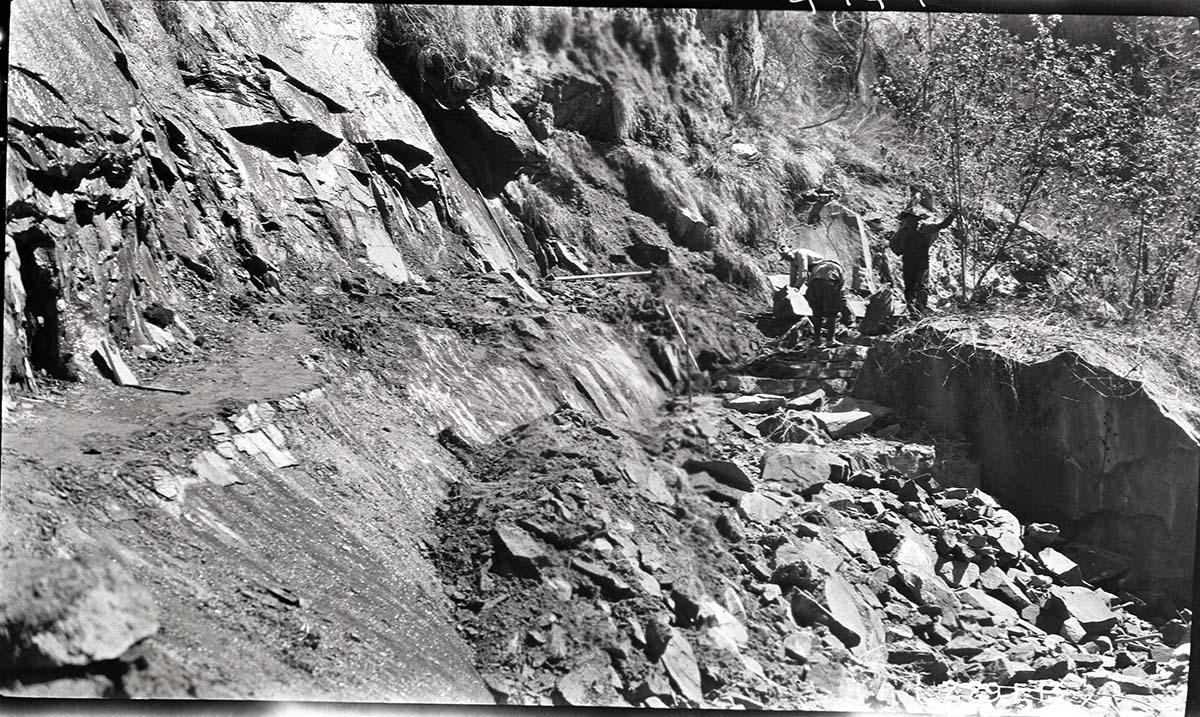 Narrows Trail construction.