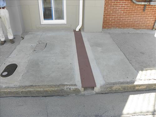 Water damage to Ebenezer Church at Martin Luther King, Jr. National Historical Park in October 2009