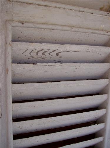 FOWA-Damaged Shutters on Officer's Quarters at Fort Washington Park, April 9, 2009