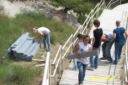 BADL Facility Management Collection: Rehabilitation of Cliff Shelf Trail by ARRA Funded Trail Crew at Badlands National Park - Part 2