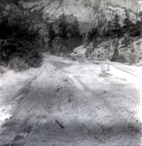 East side road repair and turn out construction.