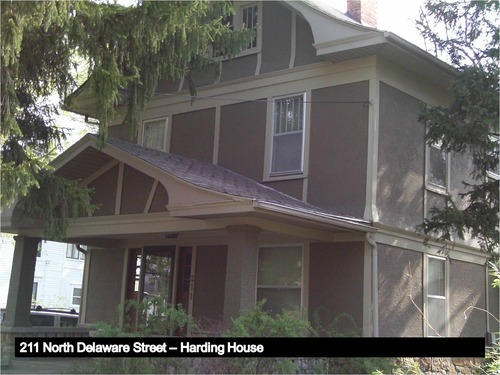 Image of the Prairie School-style Harding House.