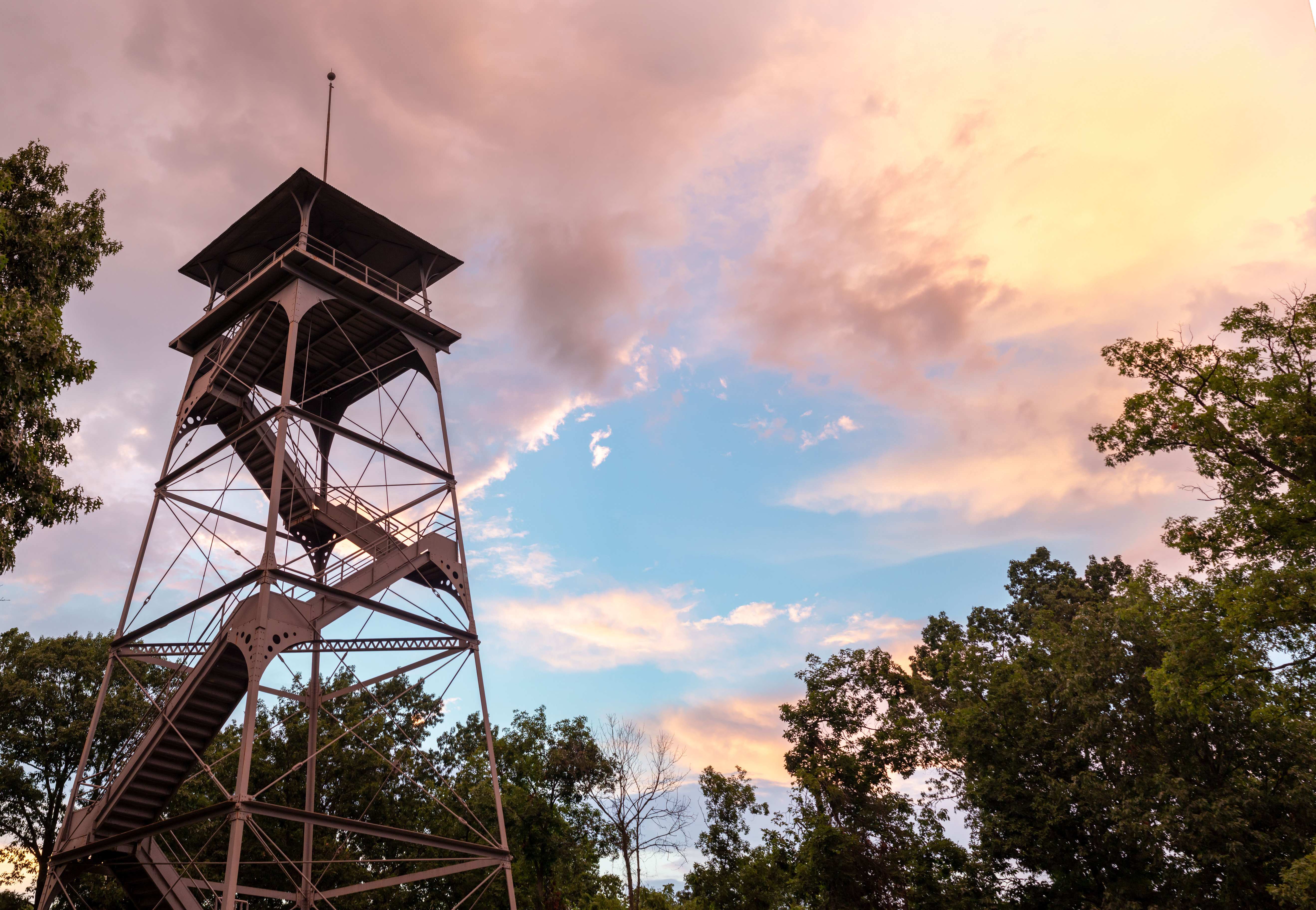 The entirety of Culps Hill Observation Tower.