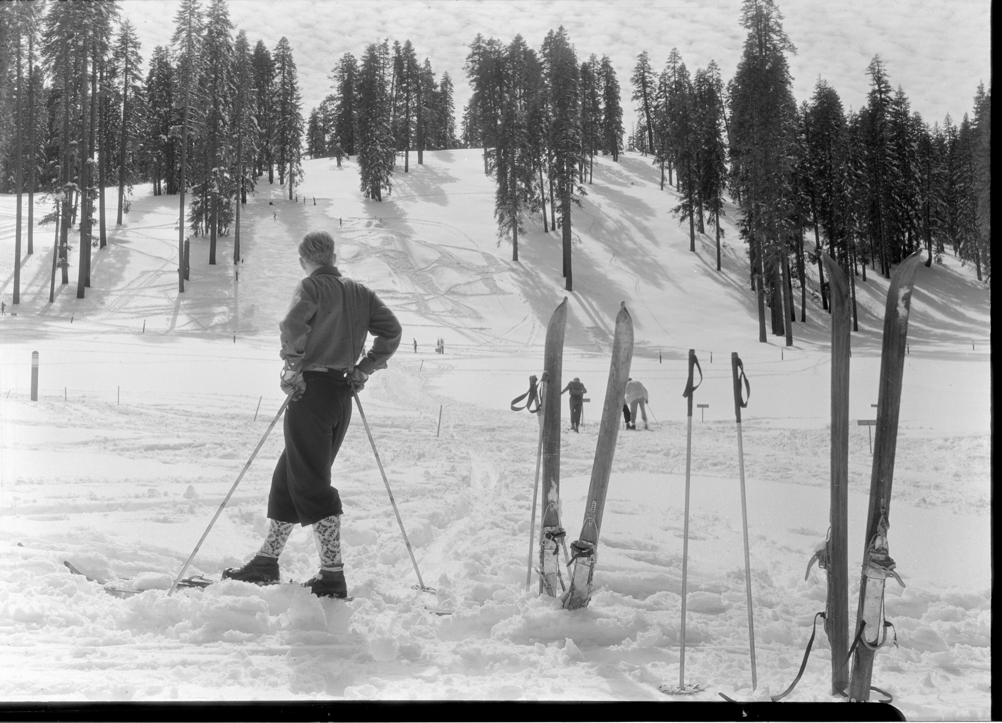 Skier at Badger Pass.