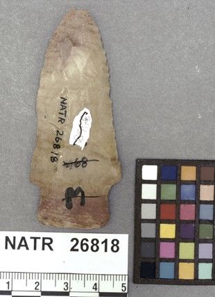 NATR   26818 -- Saratoga Expanding Stemmed projectile point