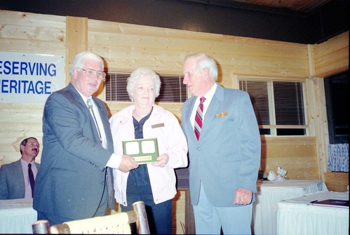 Color Photos of awards ceremony.