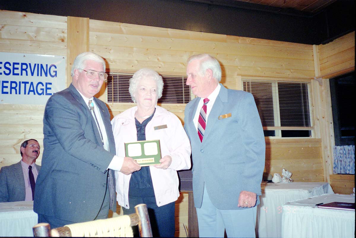 Color Photos of awards ceremony.