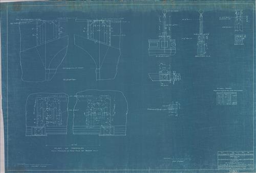20109.BL-Kingsland, NJ--Overhead highway arch and station at Ridge Road [1911-1914]