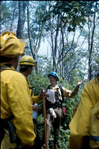 Great Smoky Mountains NP fire staff working, 2002-2004