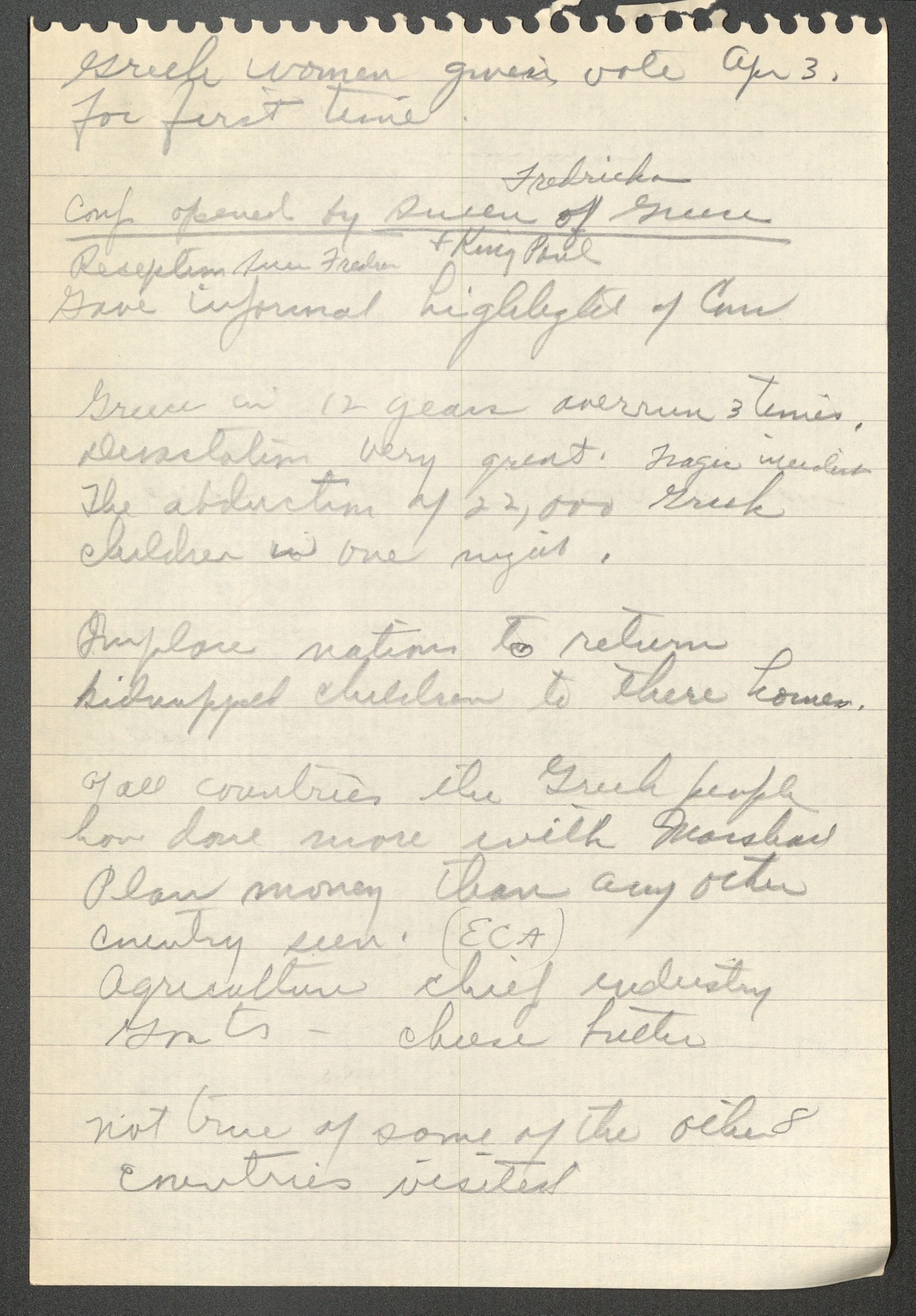 NCNW, meeting minutes, 1951