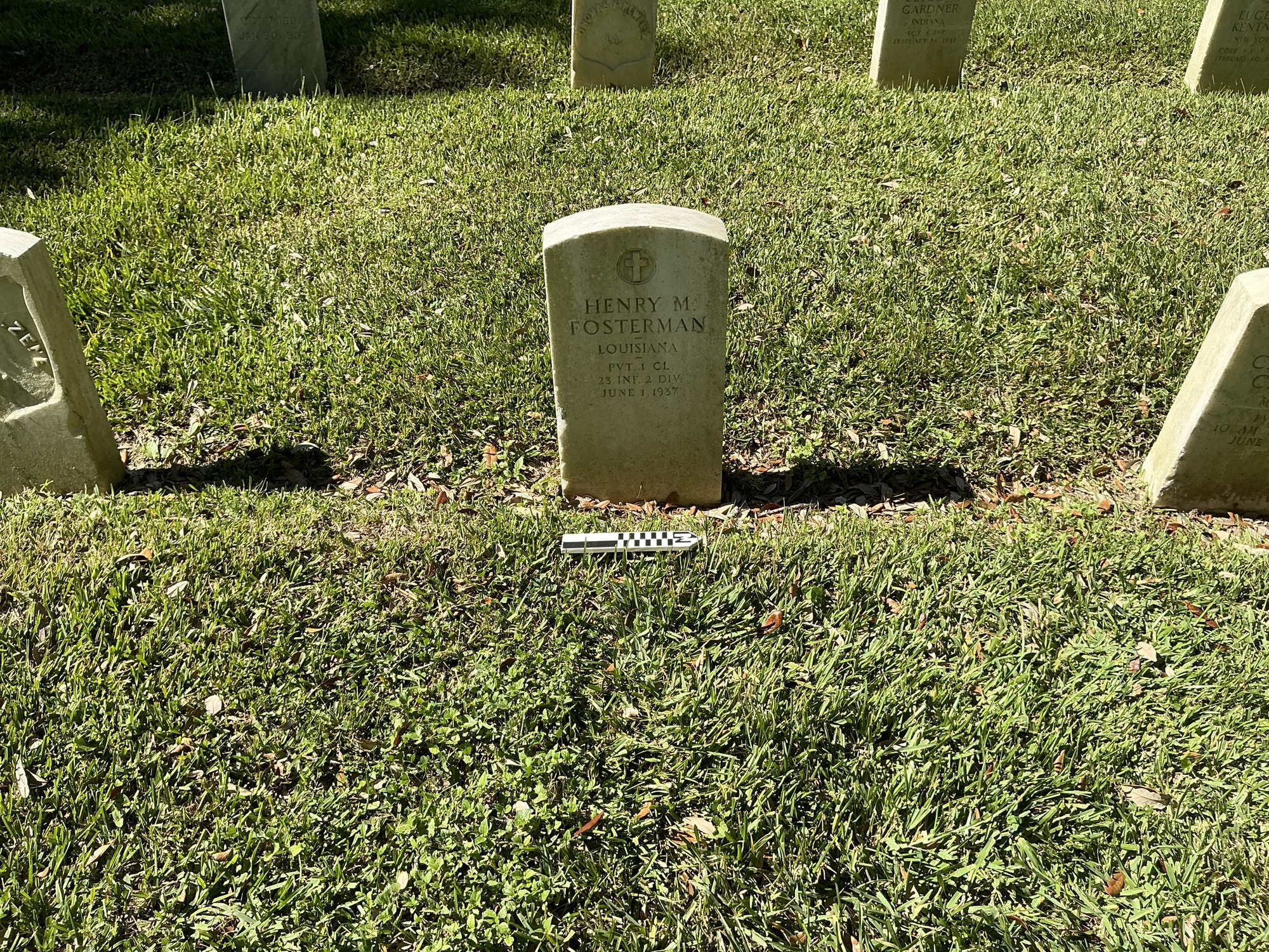 Extra image of upright marble headstone with flat face.