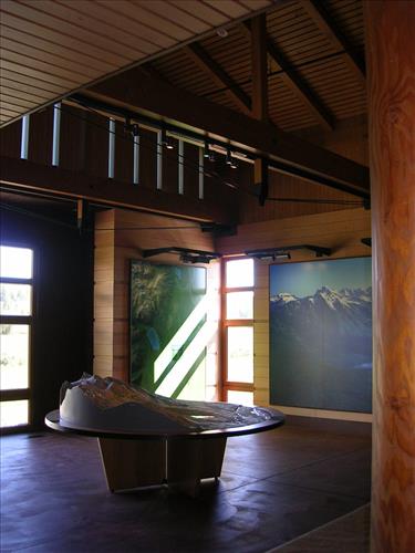 Laurance S. Rockefeller Preserve visitor center at Grand Teton National Park in June 2008