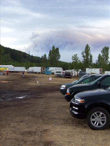 Smoke from Wedge Fire, Glacier National Park