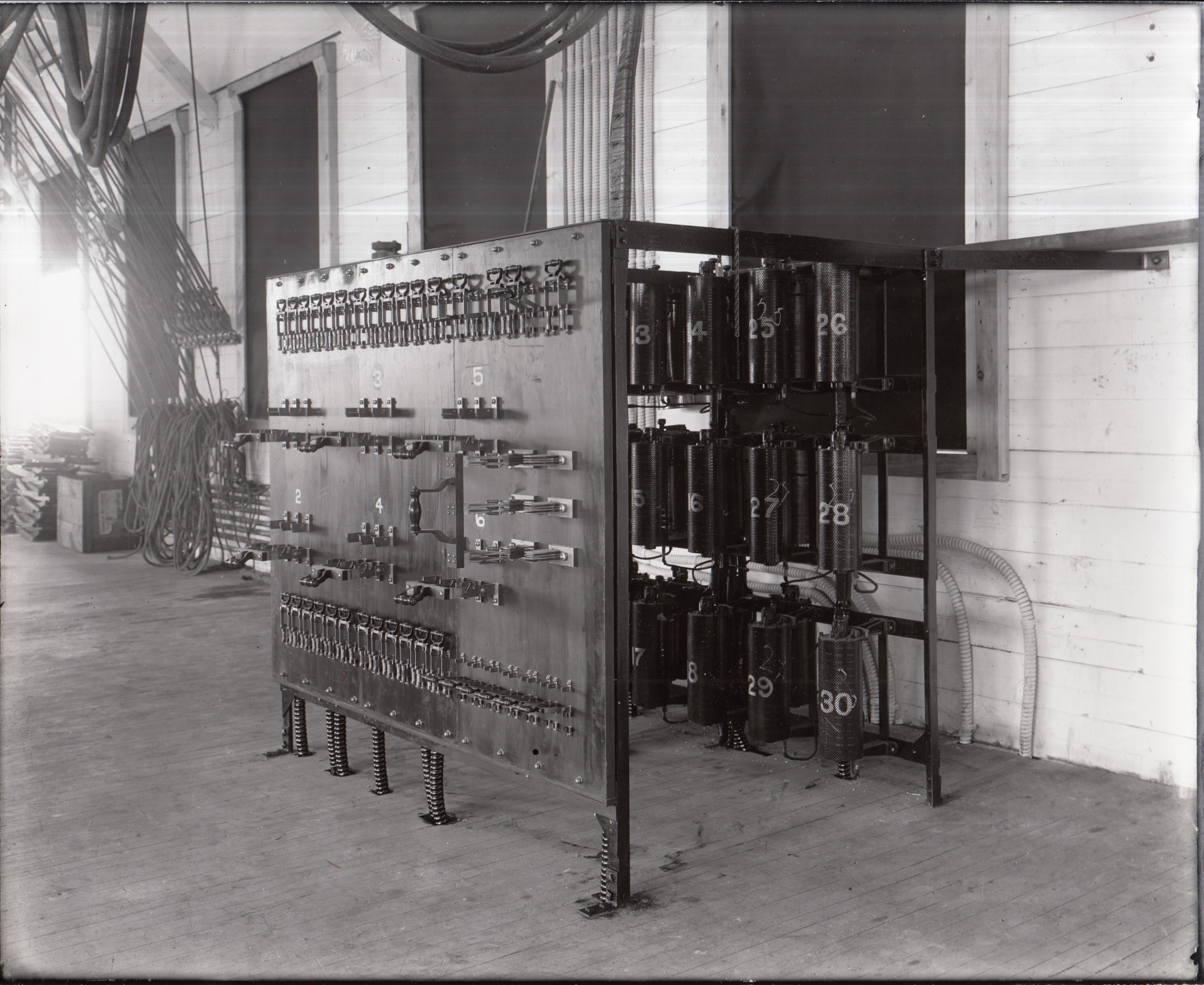 Kinetophone studio, switchboard.