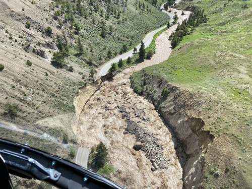 North Entrance Road Washout