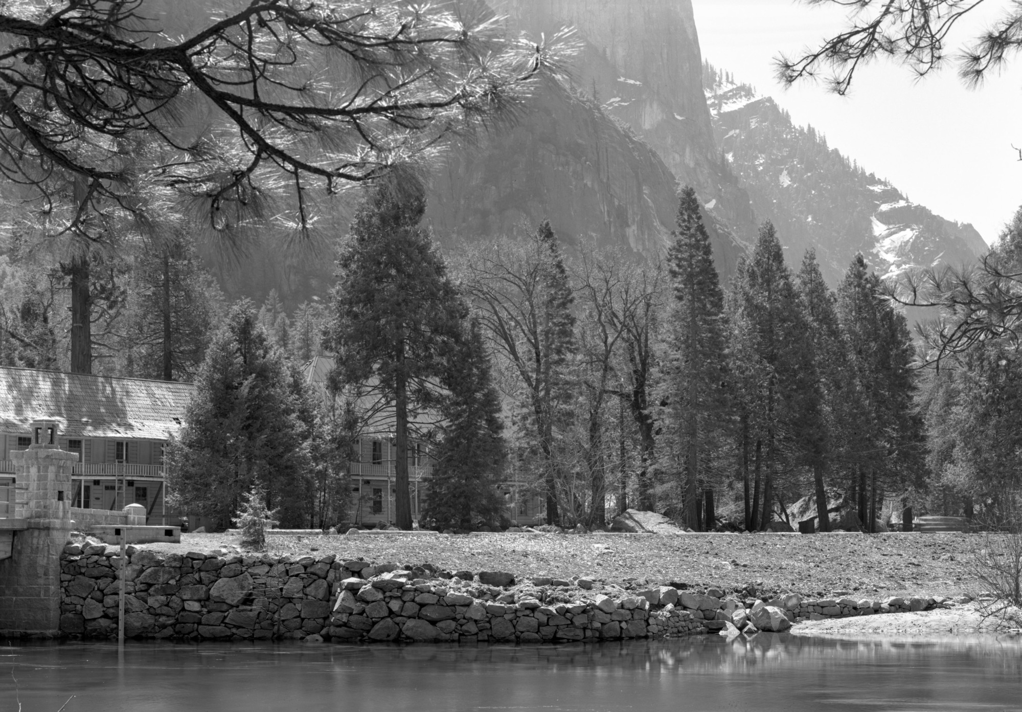 Looking south across site of Old Sentinel Hotel.