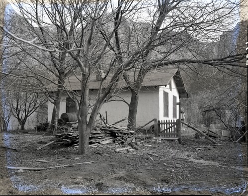 E.C. and H.F. Winder properties east of Virgin River, south of park boundary, with house.