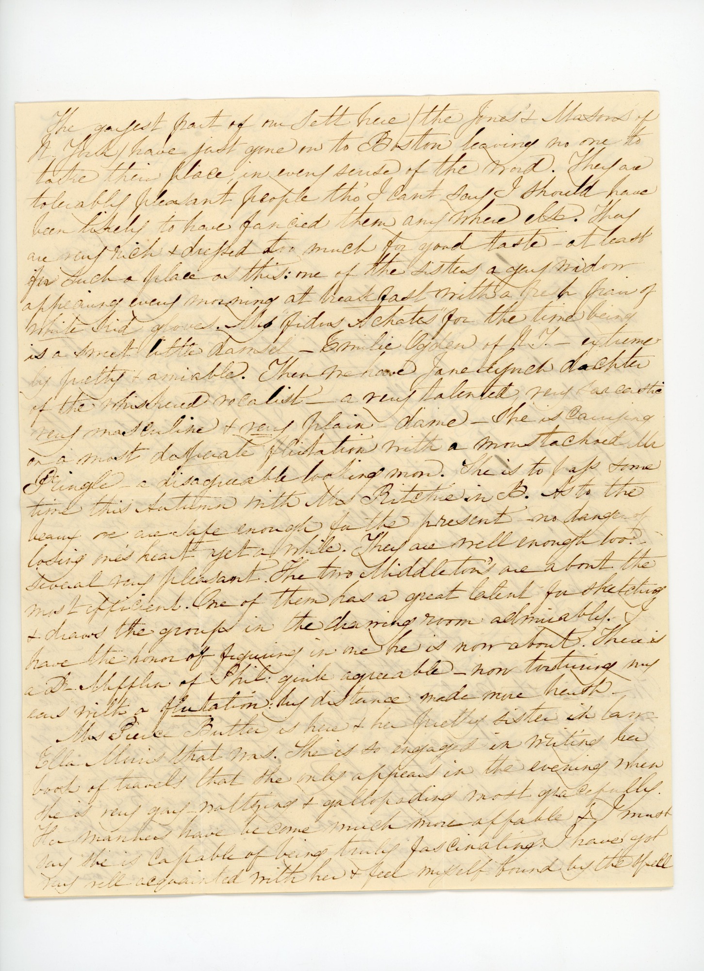 Manuscript letter
