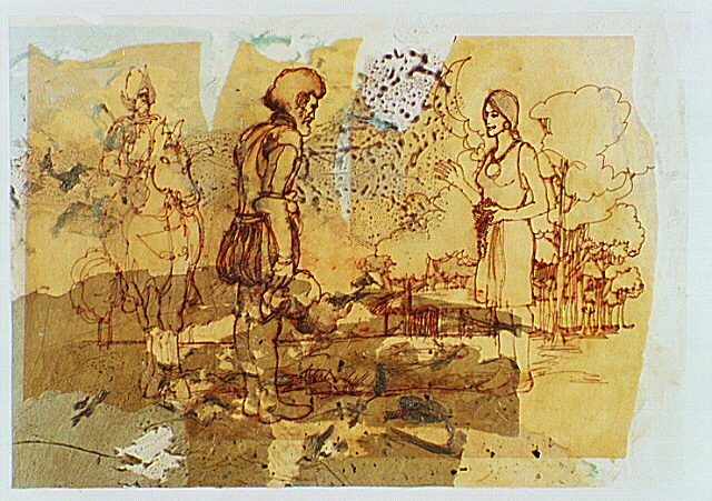The female Cacique of Cofitachequi greeted De Soto and his army with a ceremony and gifts of food and clothing.