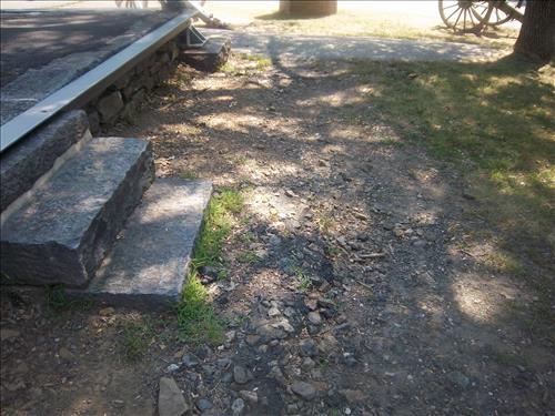 Culp's Hill sidewalks at Gettysburg National Military Park in July 2011