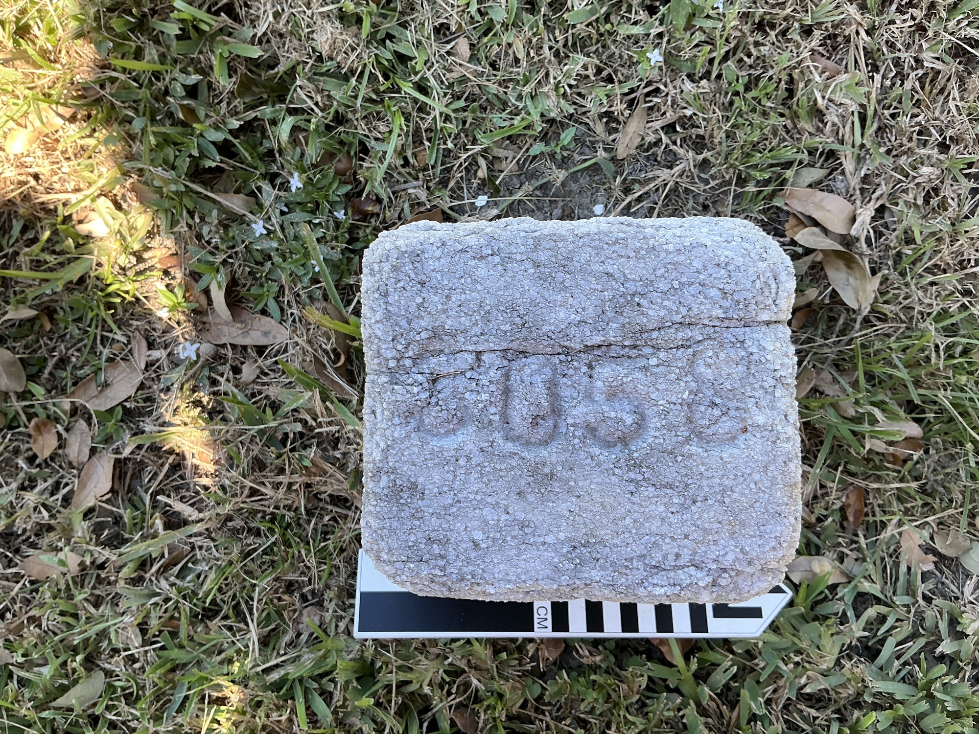 Extra image of flat marble marker