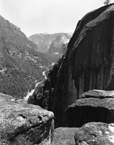 View of lower valley - from south rim above The Cascades.