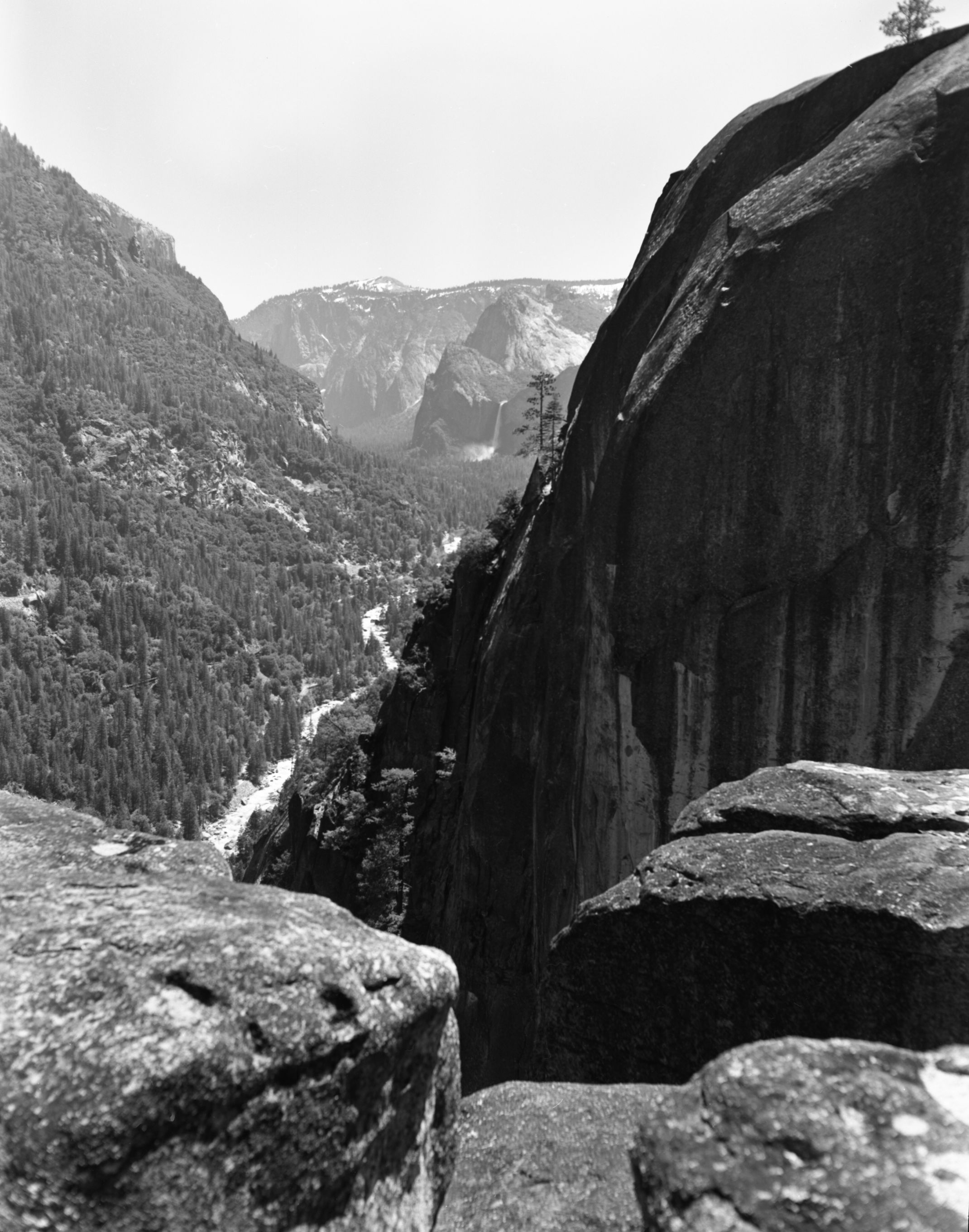 View of lower valley - from south rim above The Cascades.