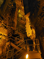 A large stair tower. 