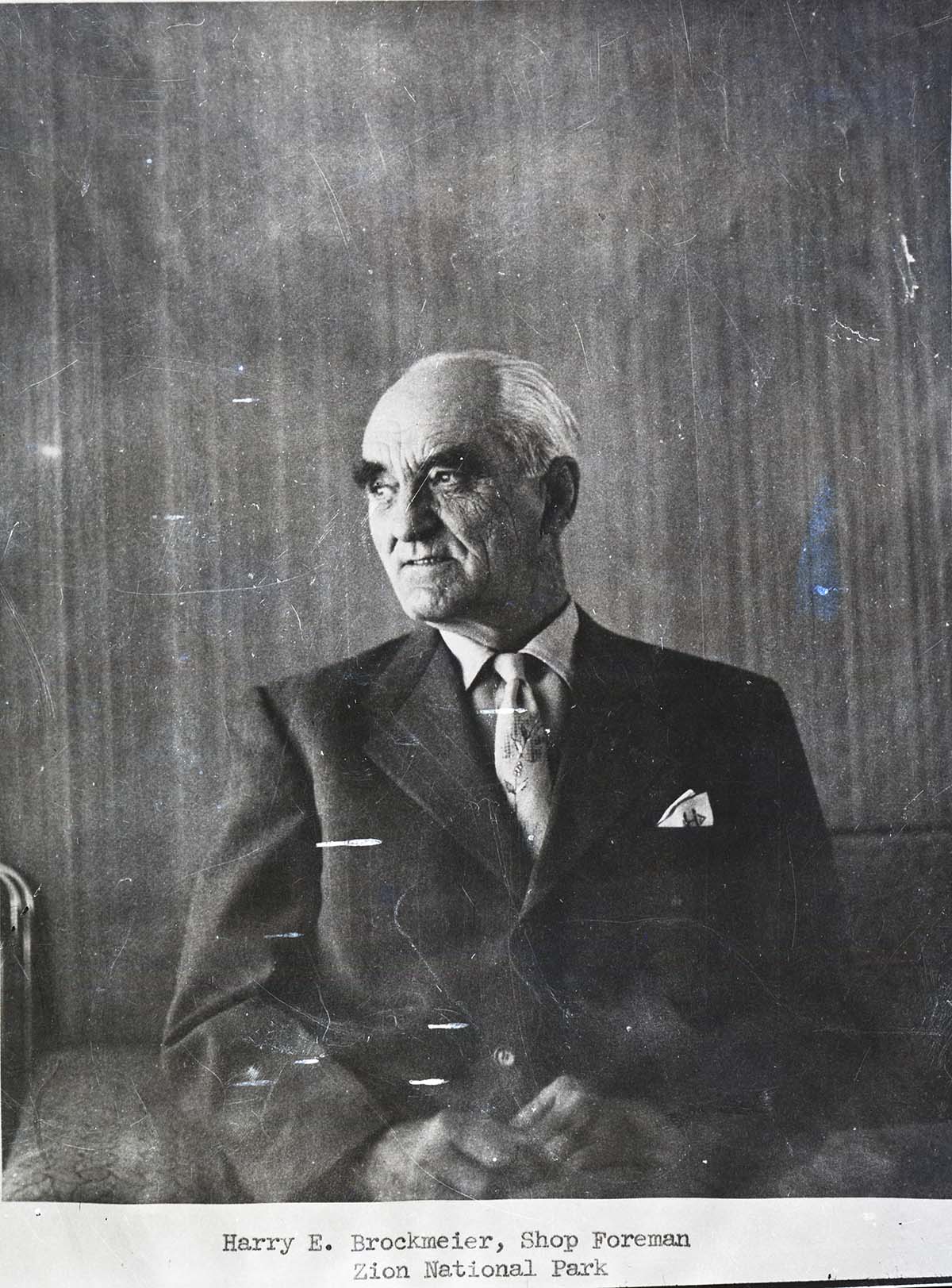 BW photo of Harry Brockmeier.